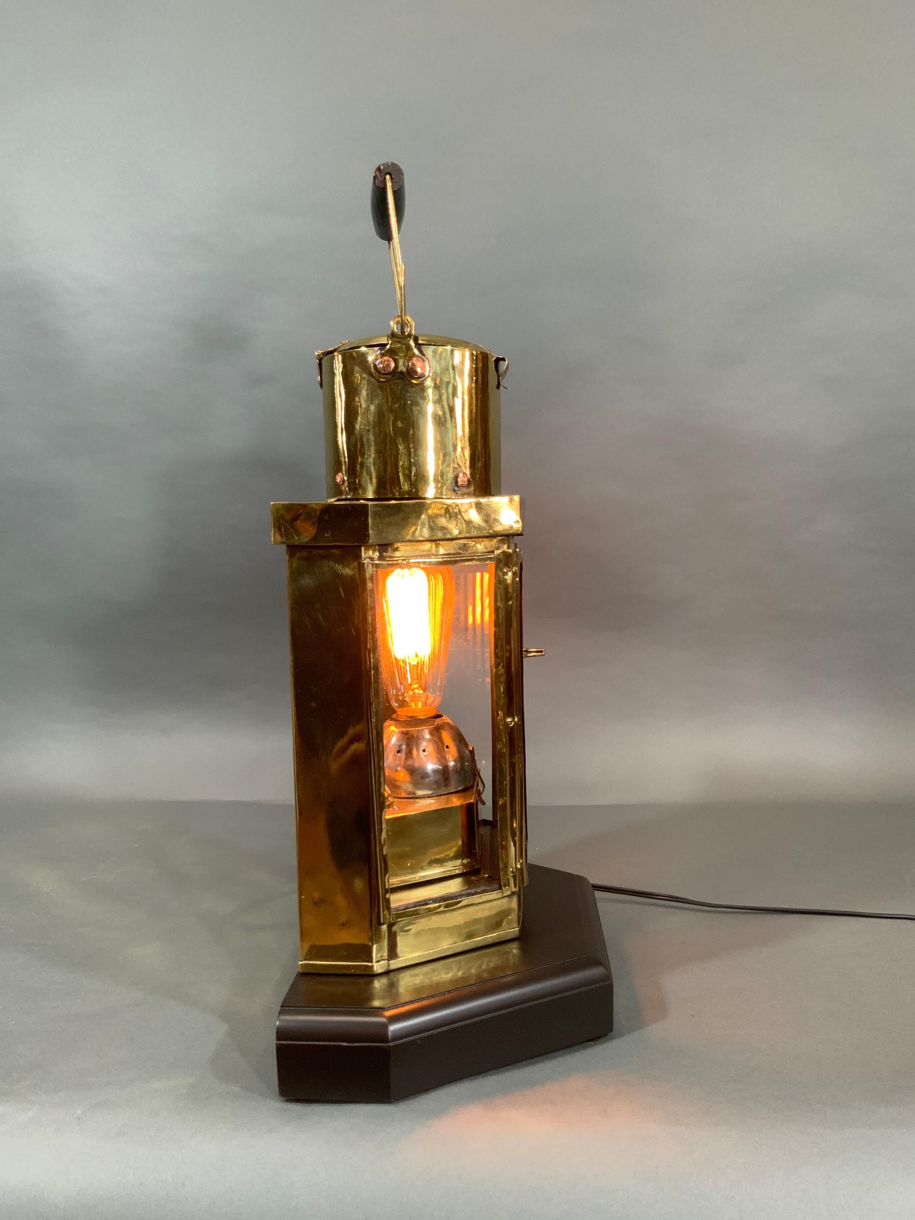 Solid Brass Ships Cabin Lantern For Sale 1