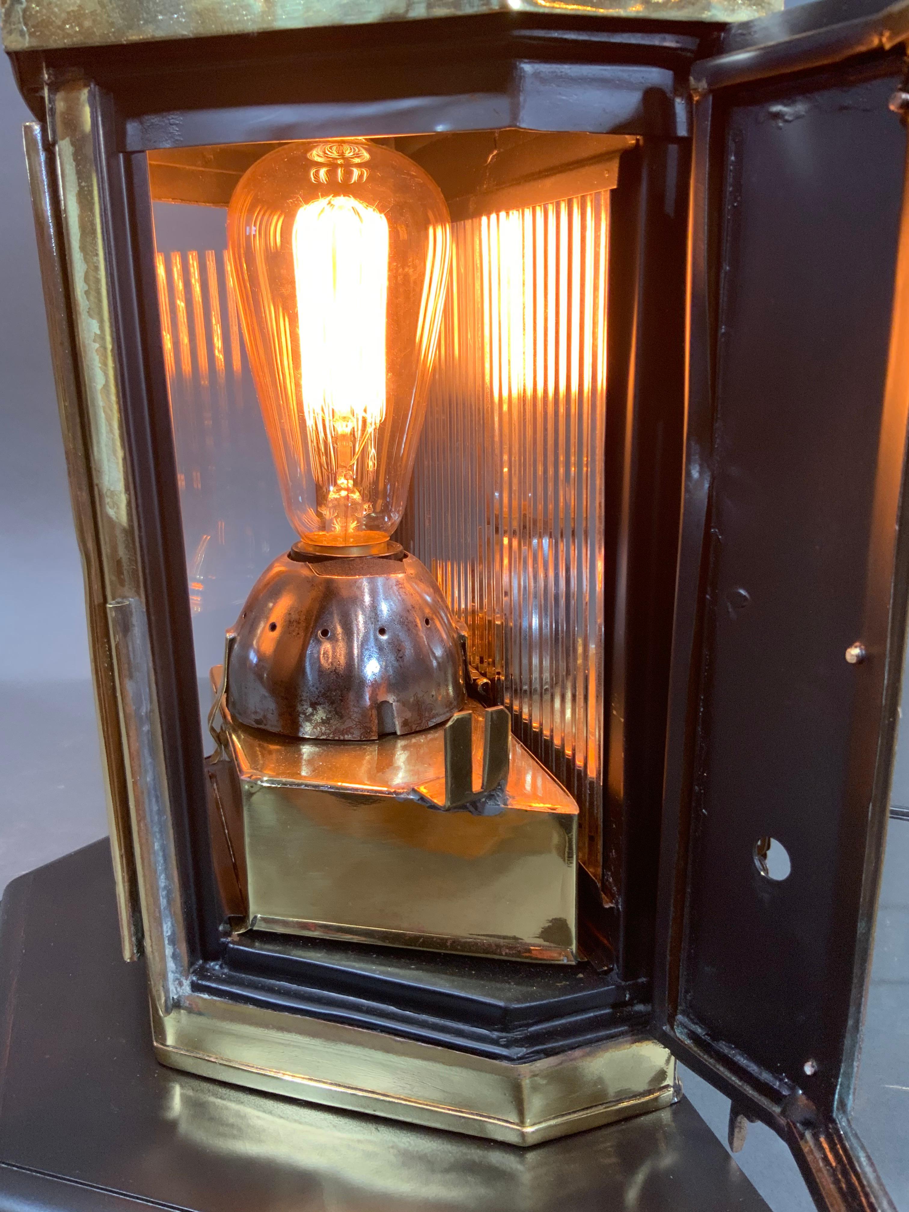 Solid Brass Ships Cabin Lantern For Sale 2