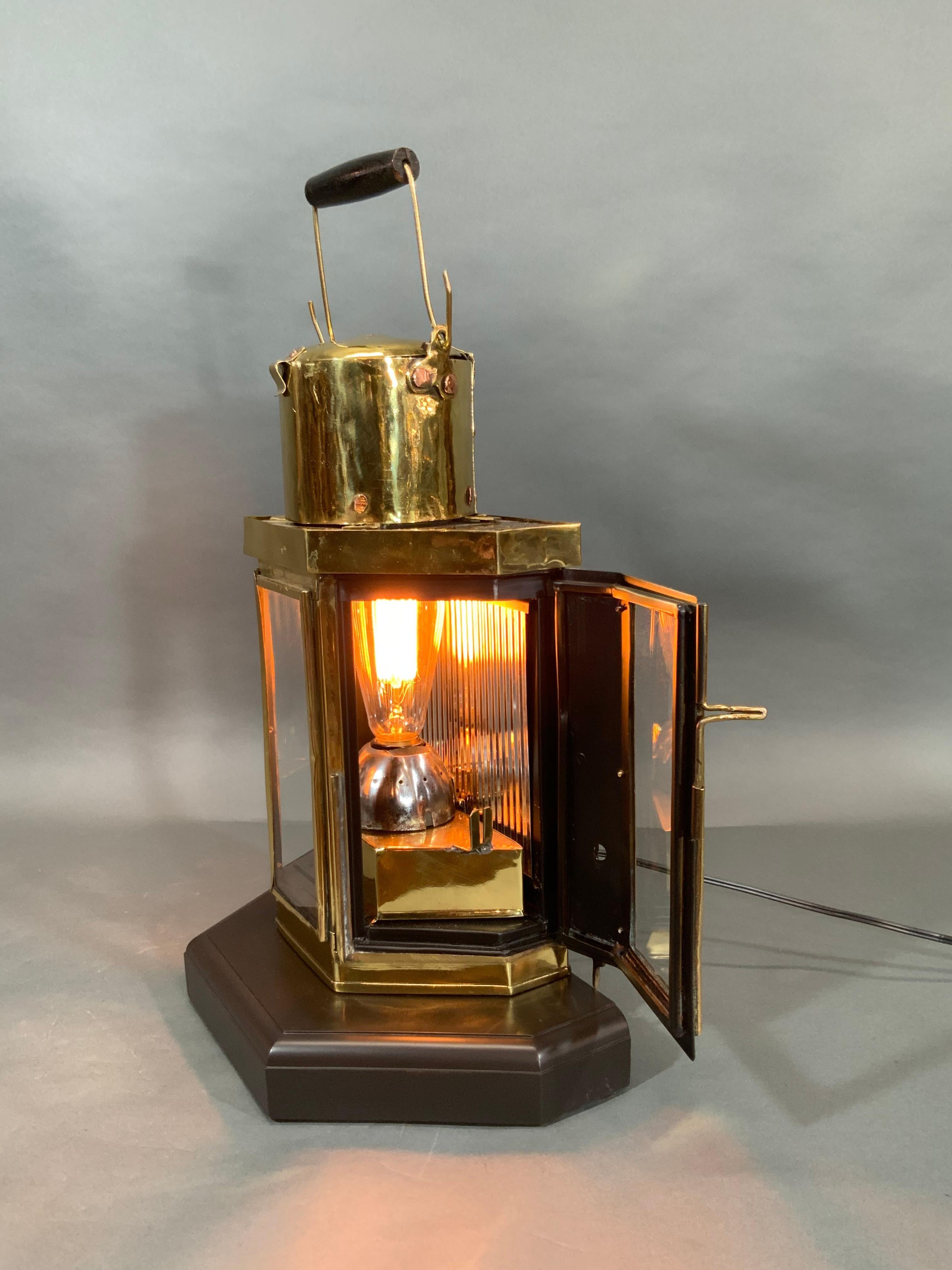 Solid Brass Ships Cabin Lantern For Sale 3