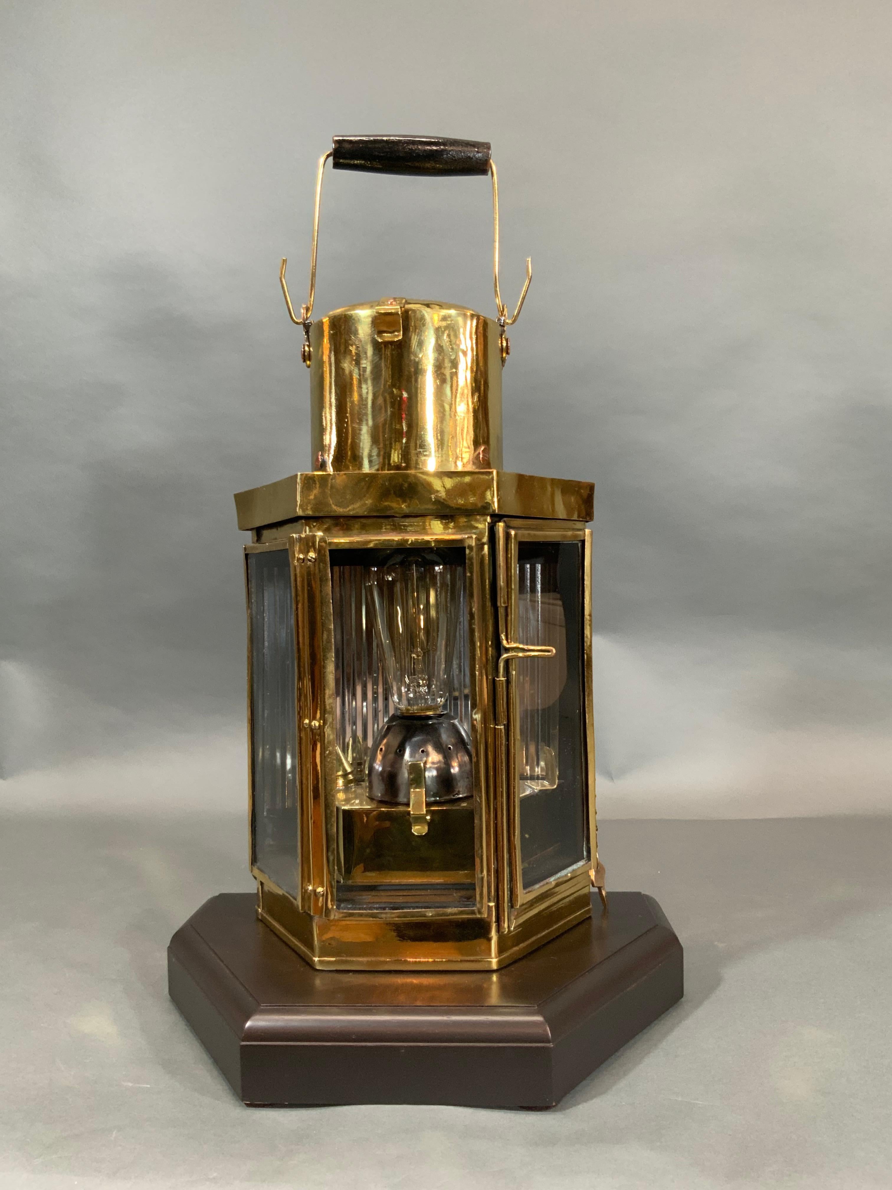 Solid Brass Ships Cabin Lantern For Sale 4
