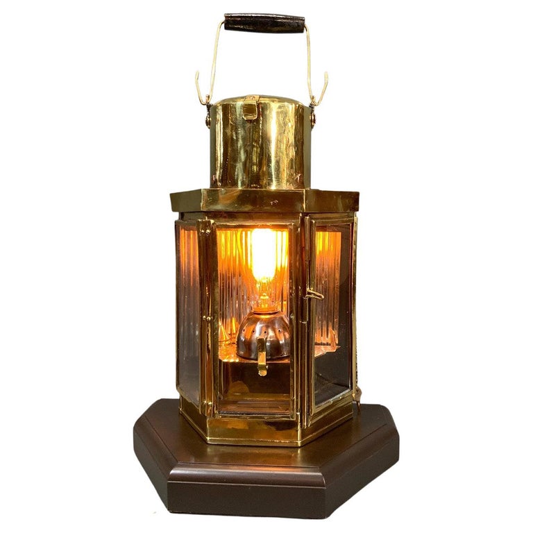 Solid Brass Ships Cabin Lantern For Sale at 1stDibs