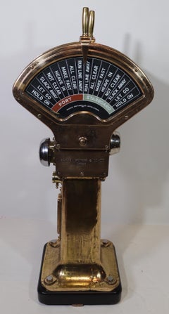 Solid Brass Ships Course Telegraph