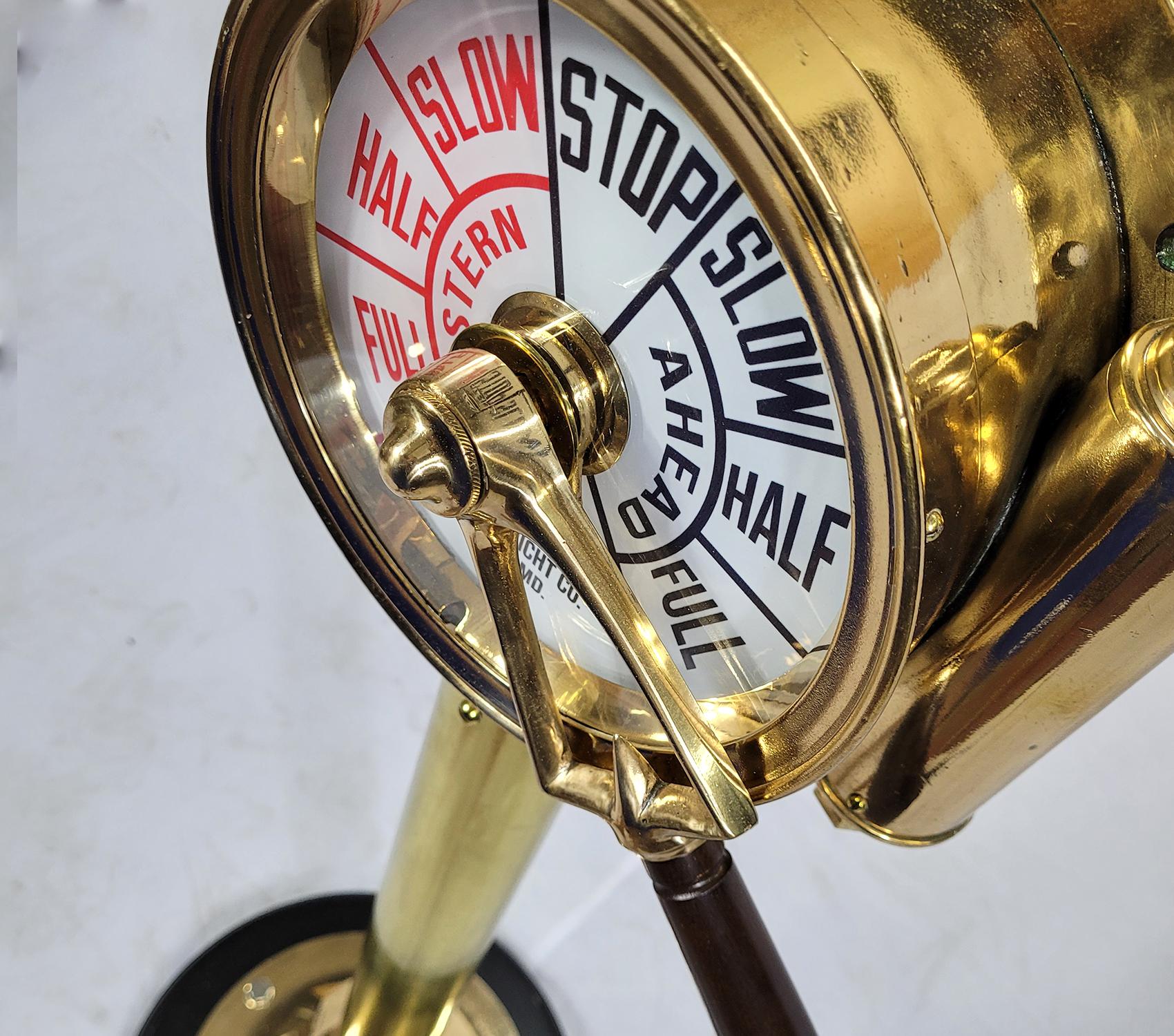 Solid Brass Ships Engine Order Telegraph 1