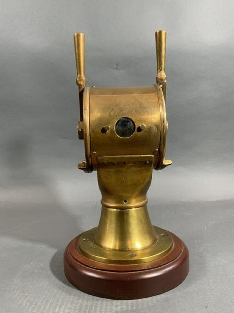 Solid Brass Ships Engine Telegraph For Sale at 1stDibs