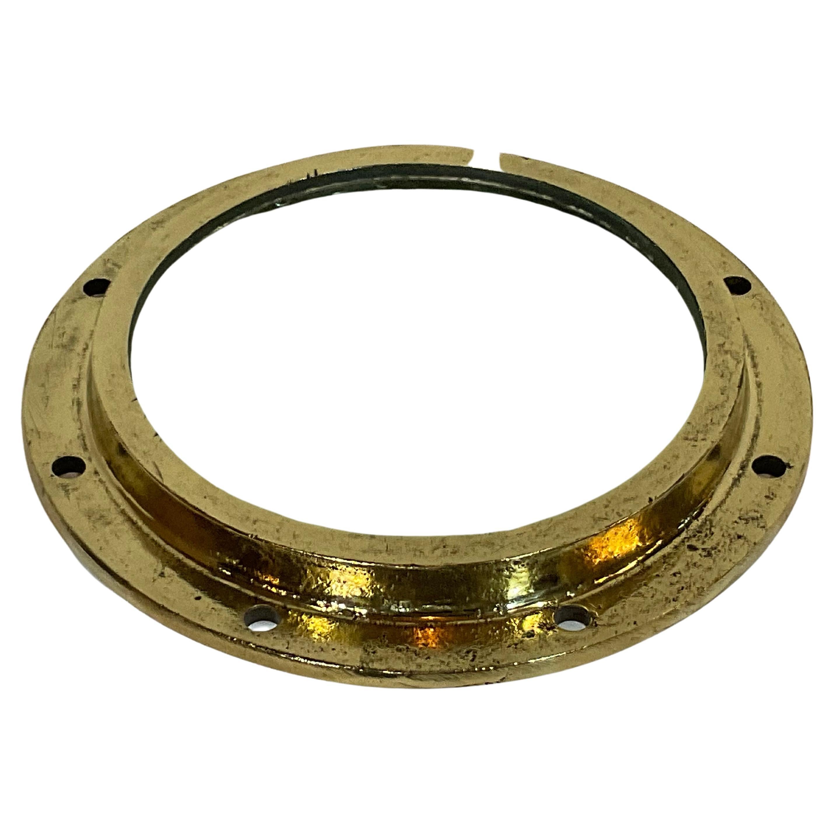 Solid Brass Ships Fixed Porthole For Sale