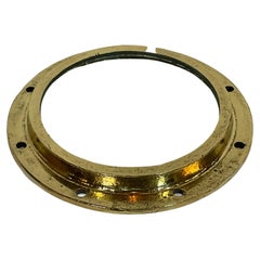 Used Solid Brass Ships Fixed Porthole