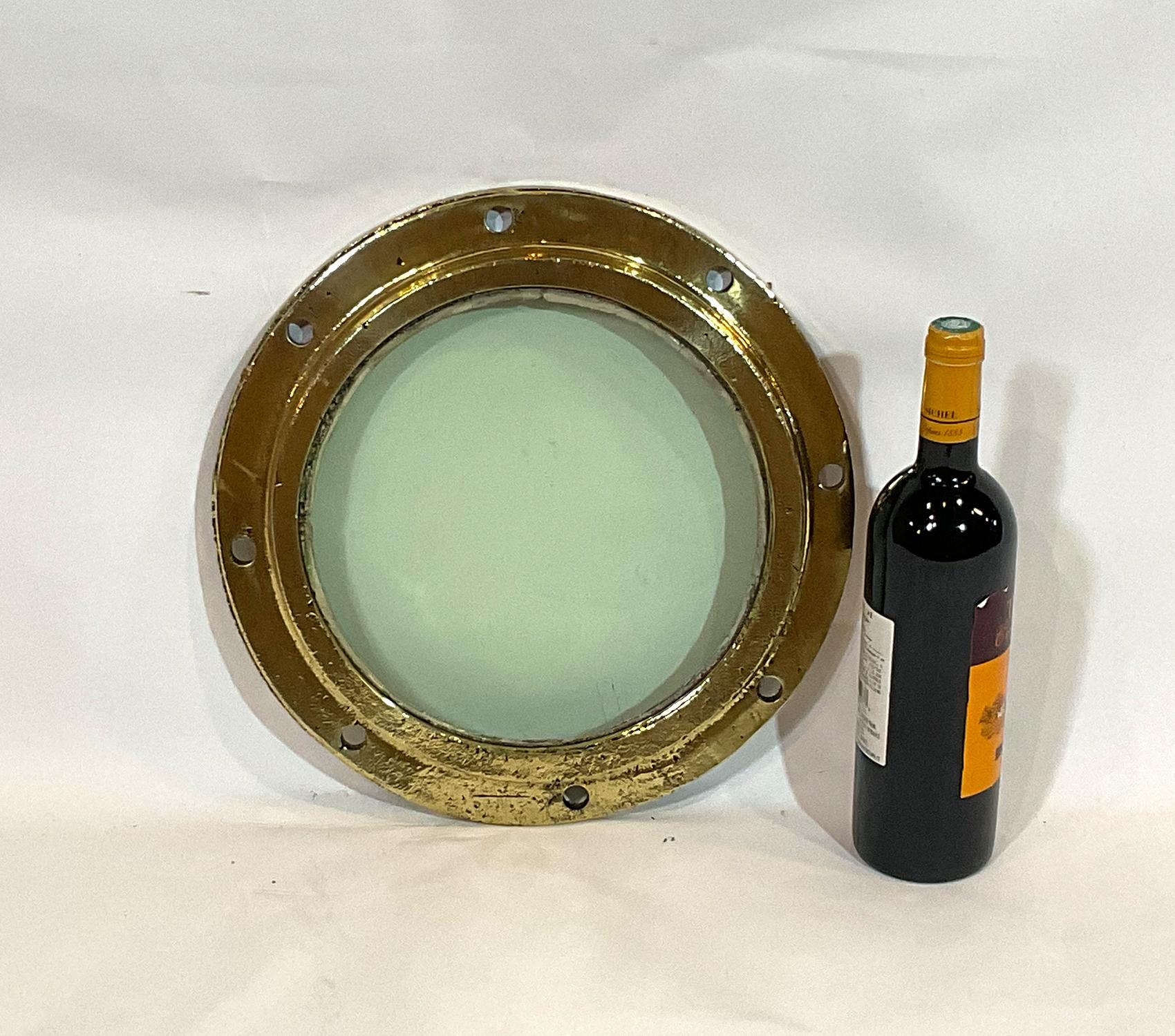 North American Solid Brass Ships Fixed Porthole with Tempered Glass