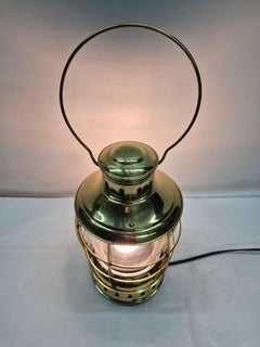 Solid Brass Ship's Lantern by Perko of Brooklyn, New York