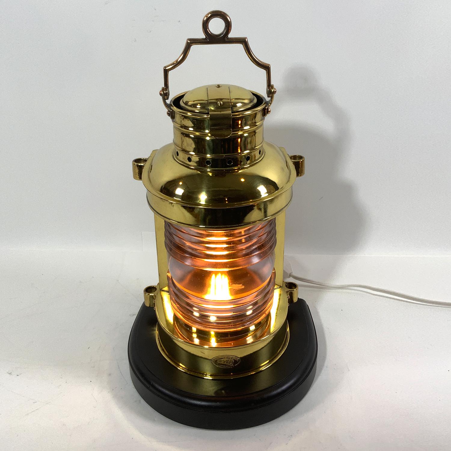 American Solid Brass Ships Masthead Lantern by Perko For Sale