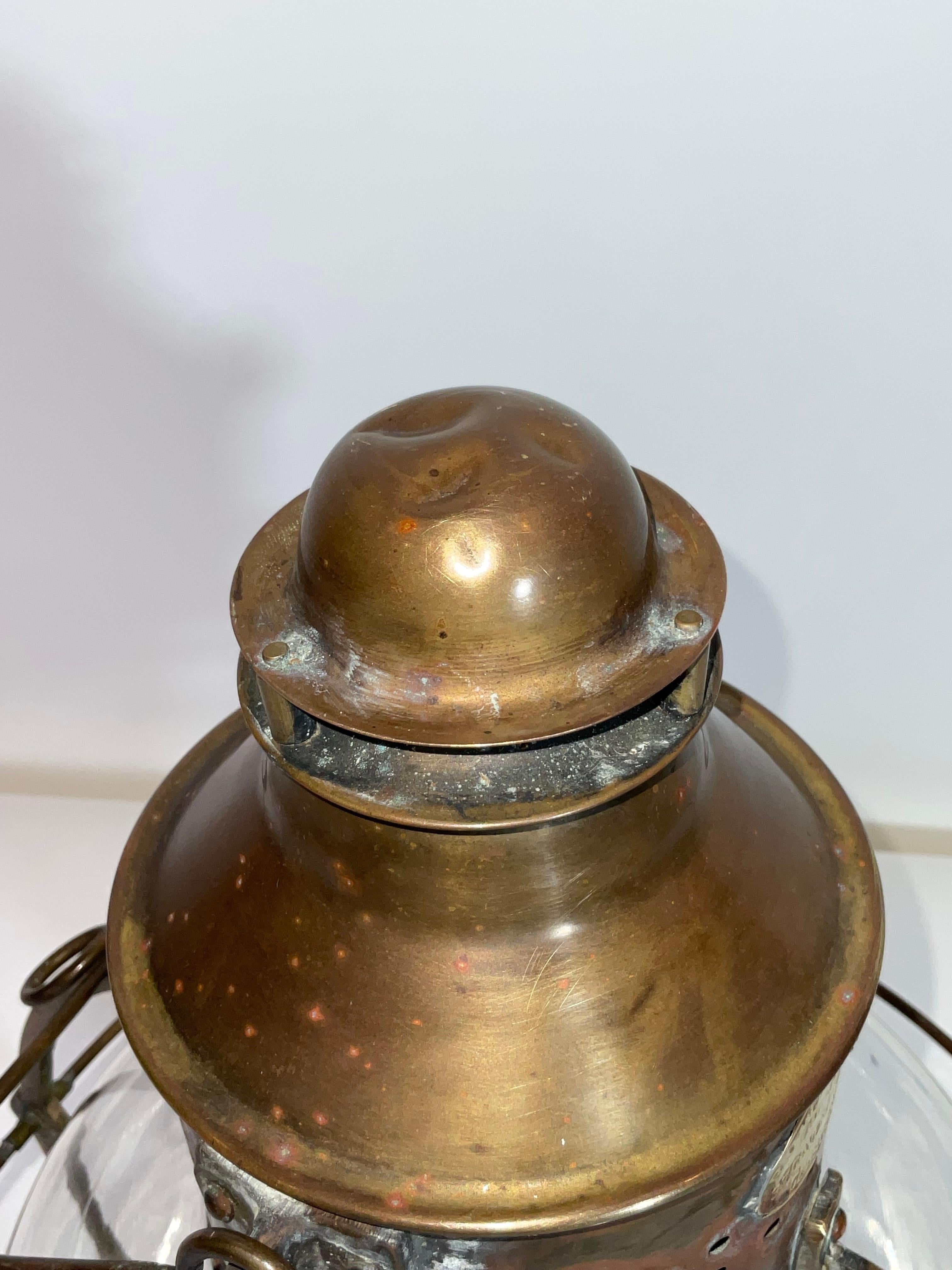 Solid Brass Ships Onion Lantern For Sale 5