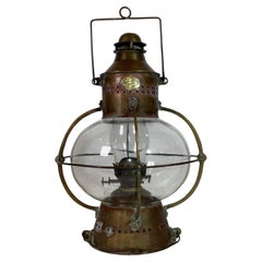 Antique Solid Brass Ships Onion Lantern