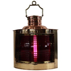 Solid Brass Ships Port Lantern