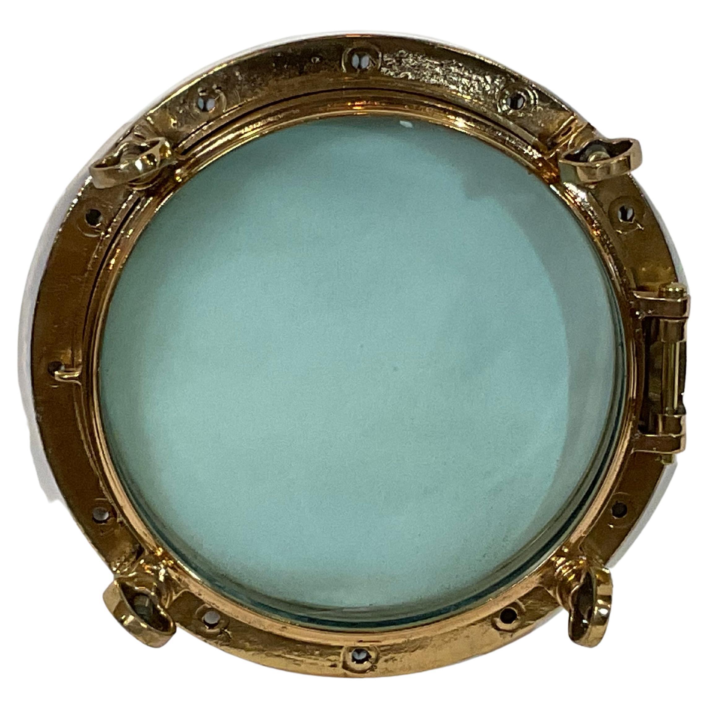 Solid Brass Ships Porthole For Sale