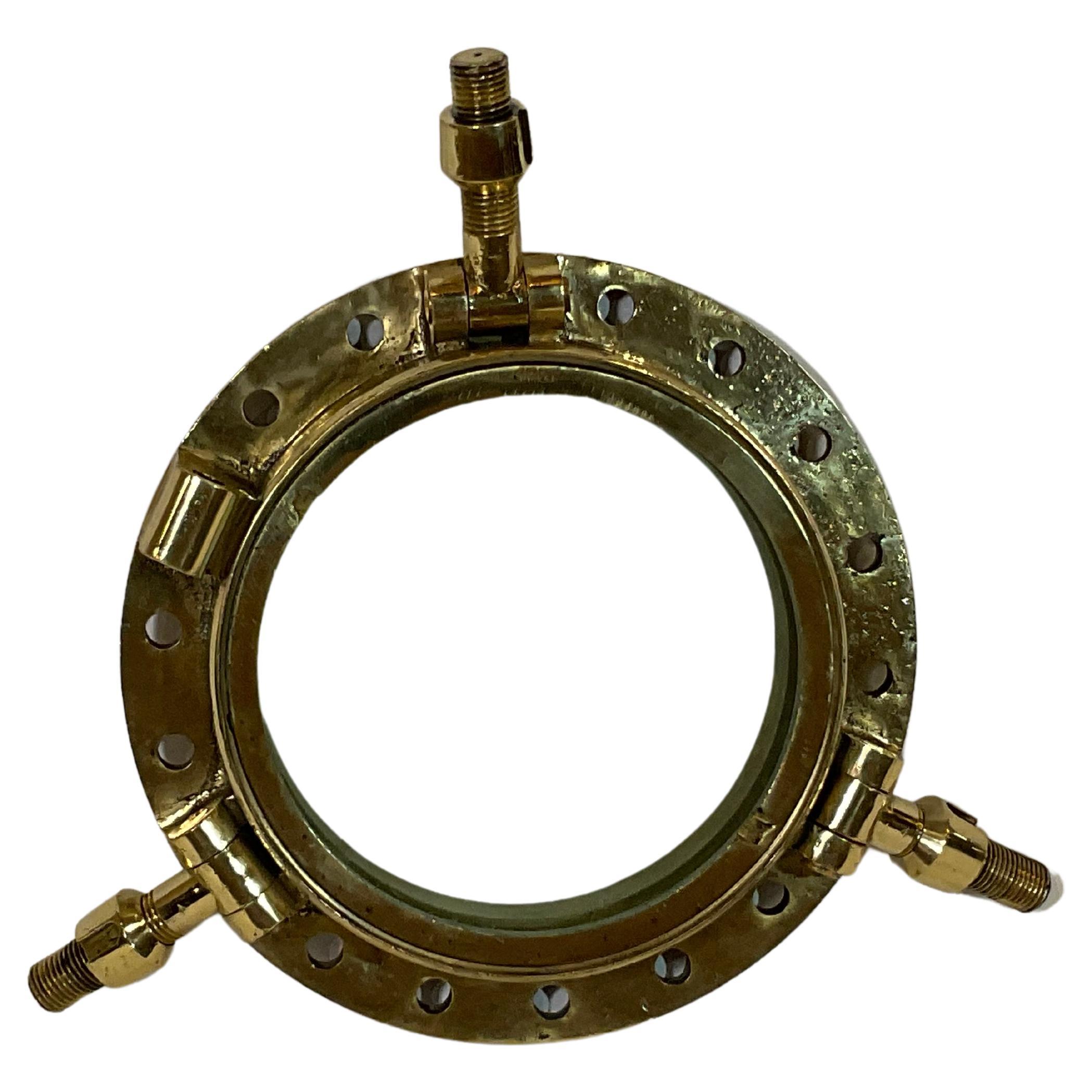 Solid Brass Ships Porthole For Sale