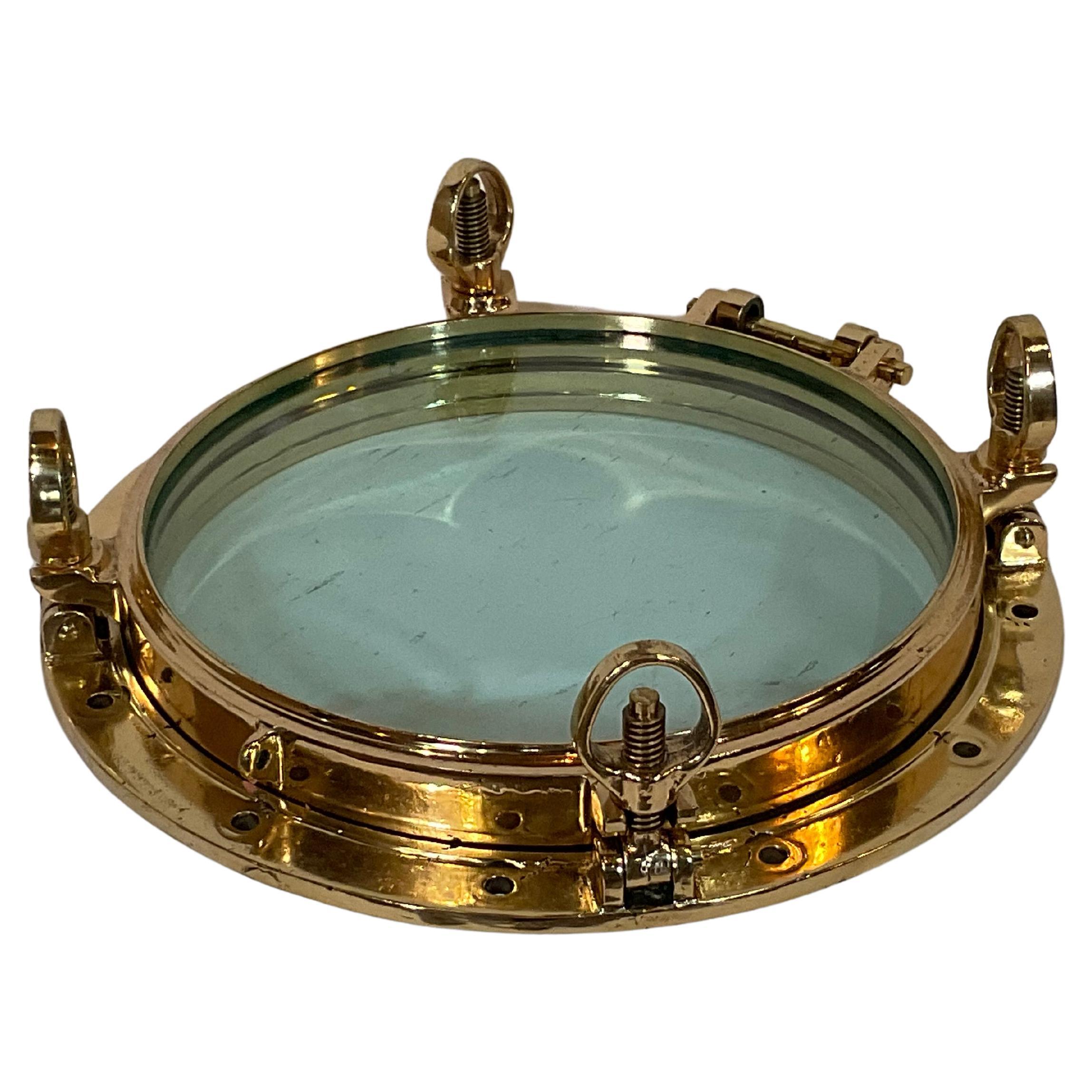 Solid Brass Ships Porthole For Sale