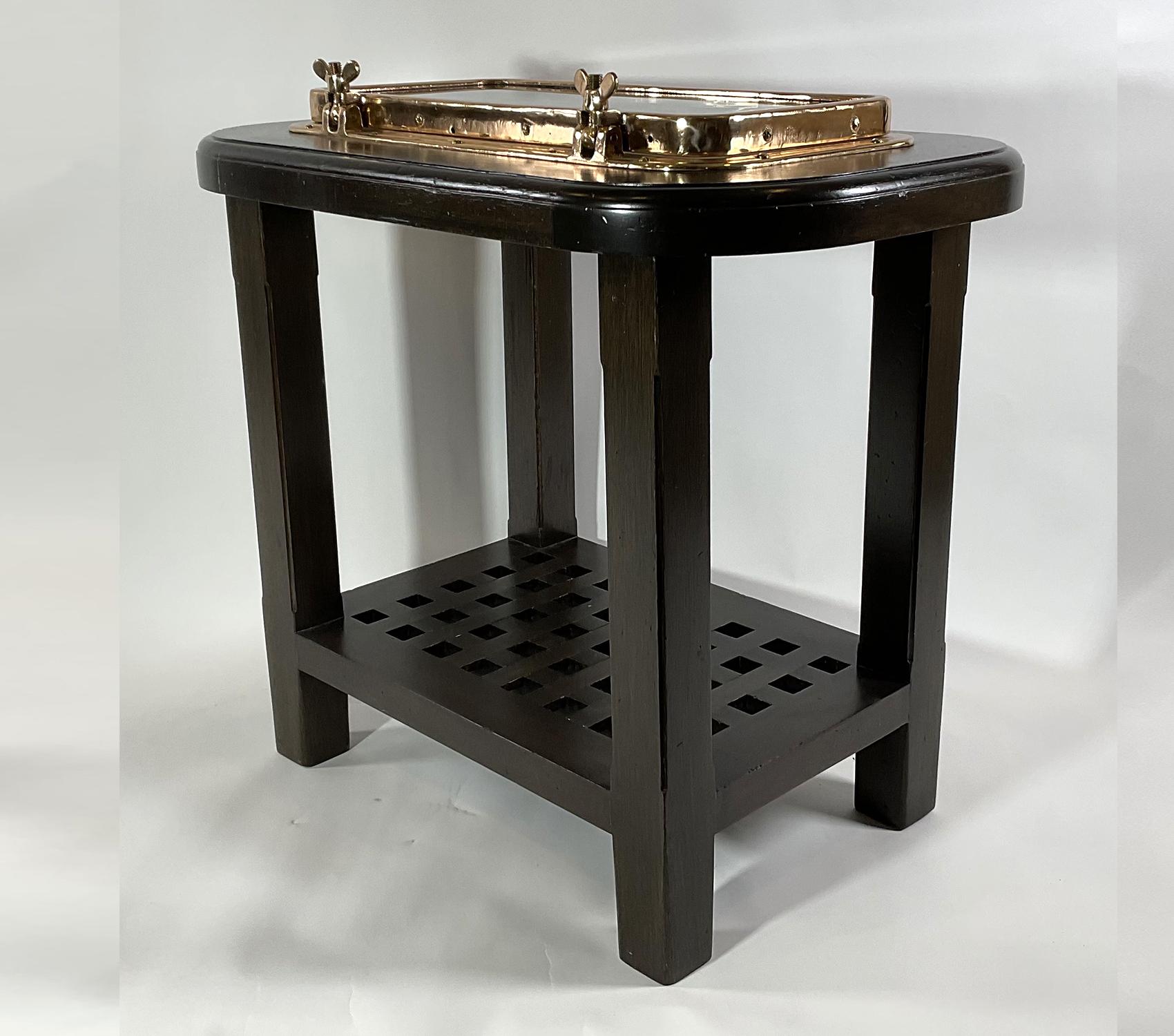 Solid Brass Ships Porthole Table 4