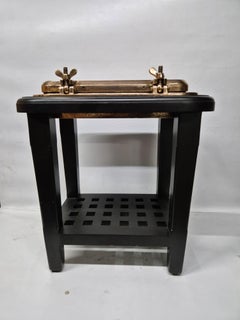 Solid Brass Ship's Porthole Transformed into a Table
