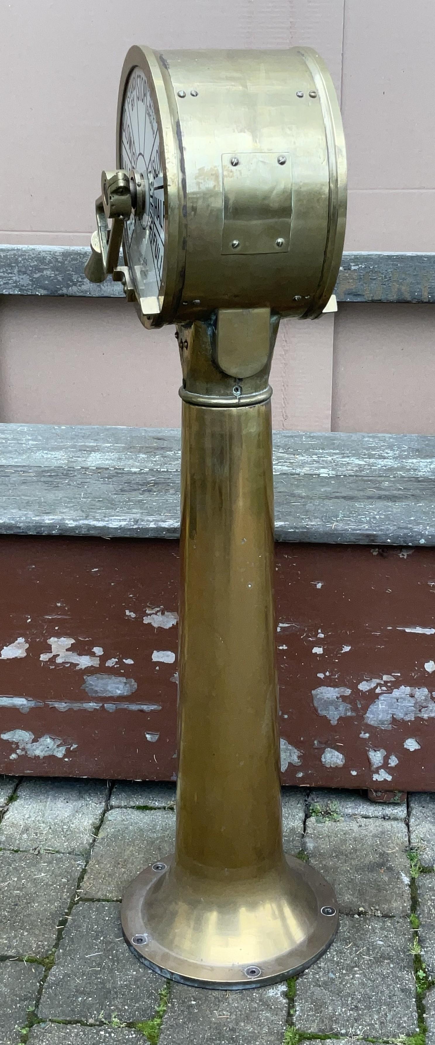 Solid Brass Ships Telegraph For Sale 2
