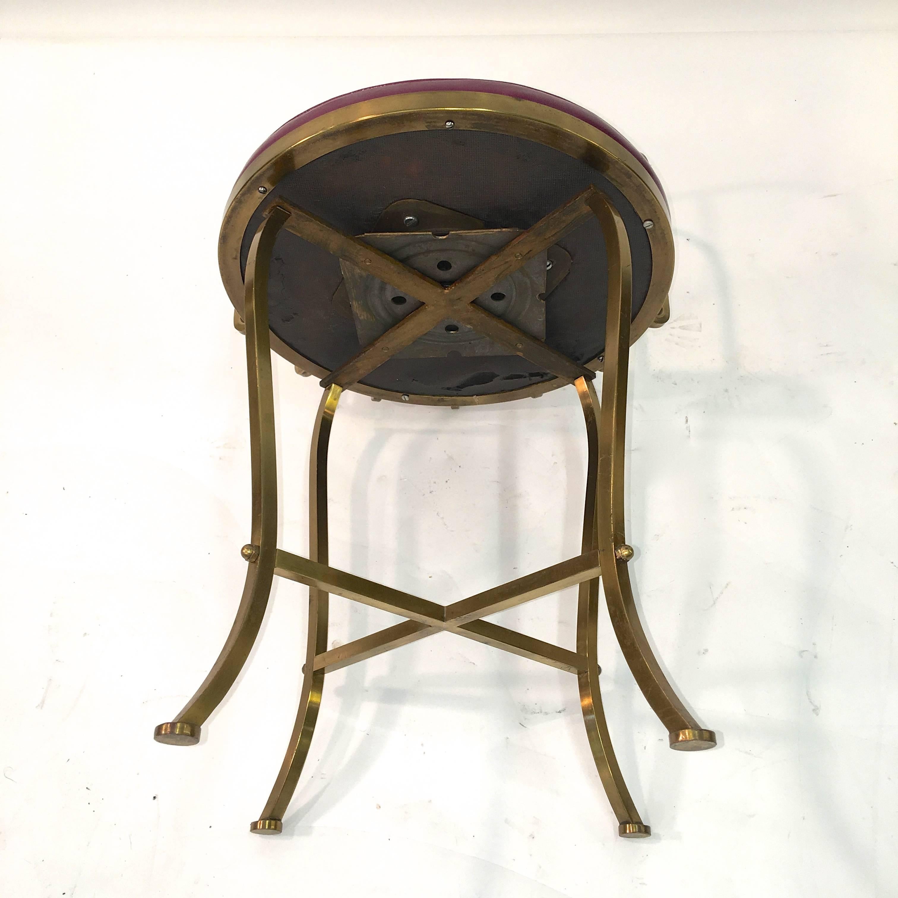 Solid Brass Swivel Vanity Chair 11
