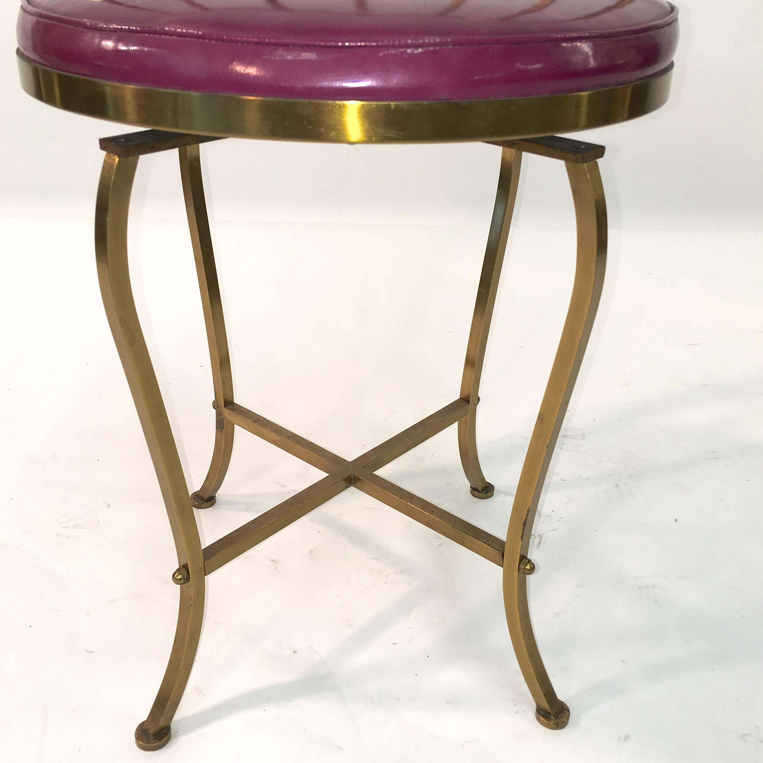 Solid Brass Swivel Vanity Chair 2