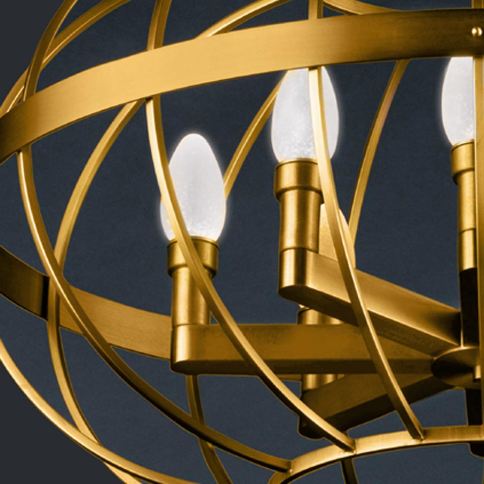 Laccato Lampadario da esterno Terra Prima in ottone massiccio di Elisterno in vendita