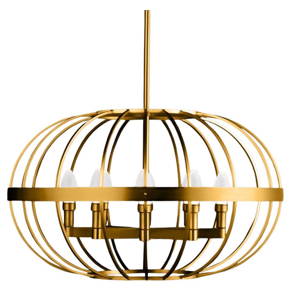 Solid Brass Terra Prima Outdoor Chandelier by Elisterno