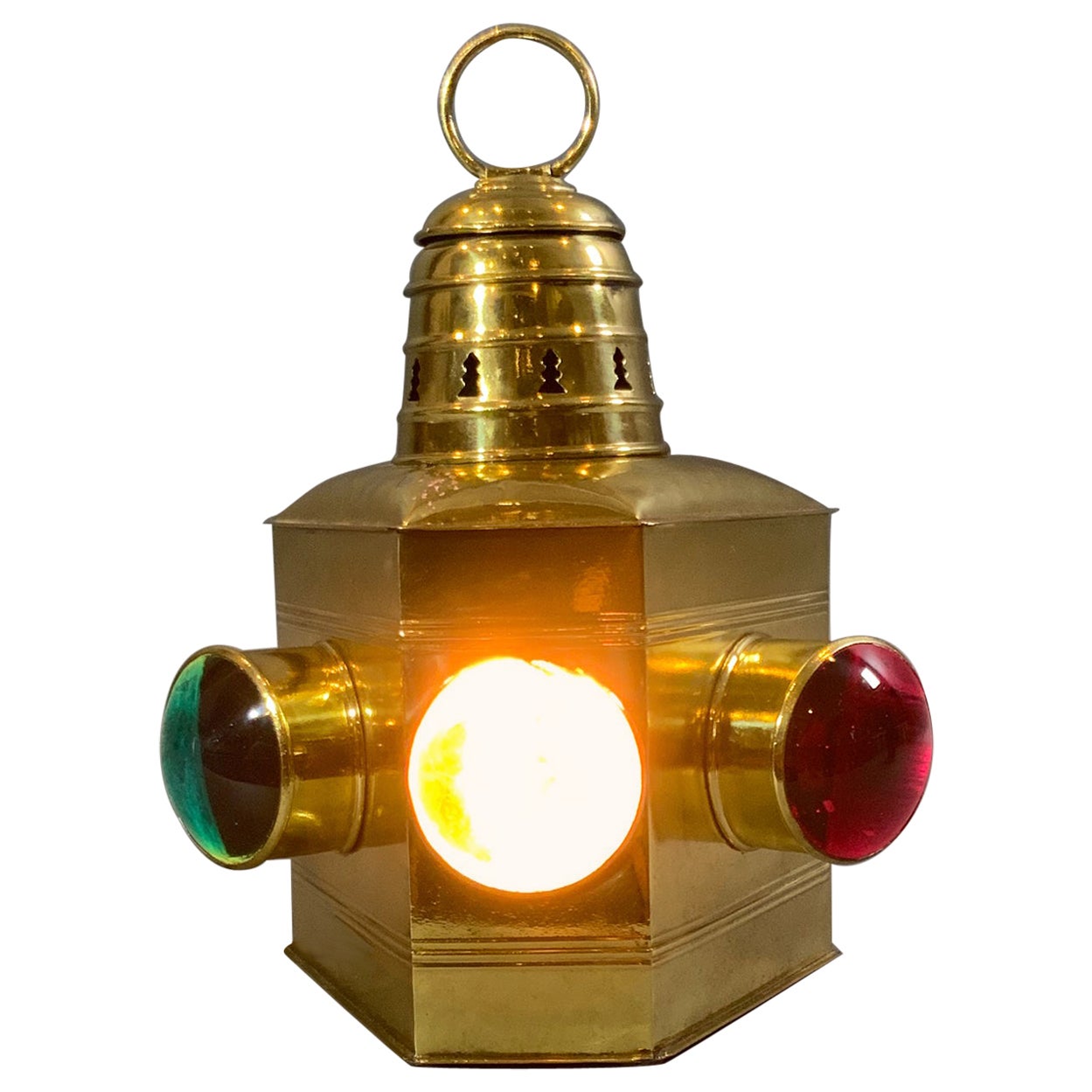 Solid Brass Three-Way Bow Lantern