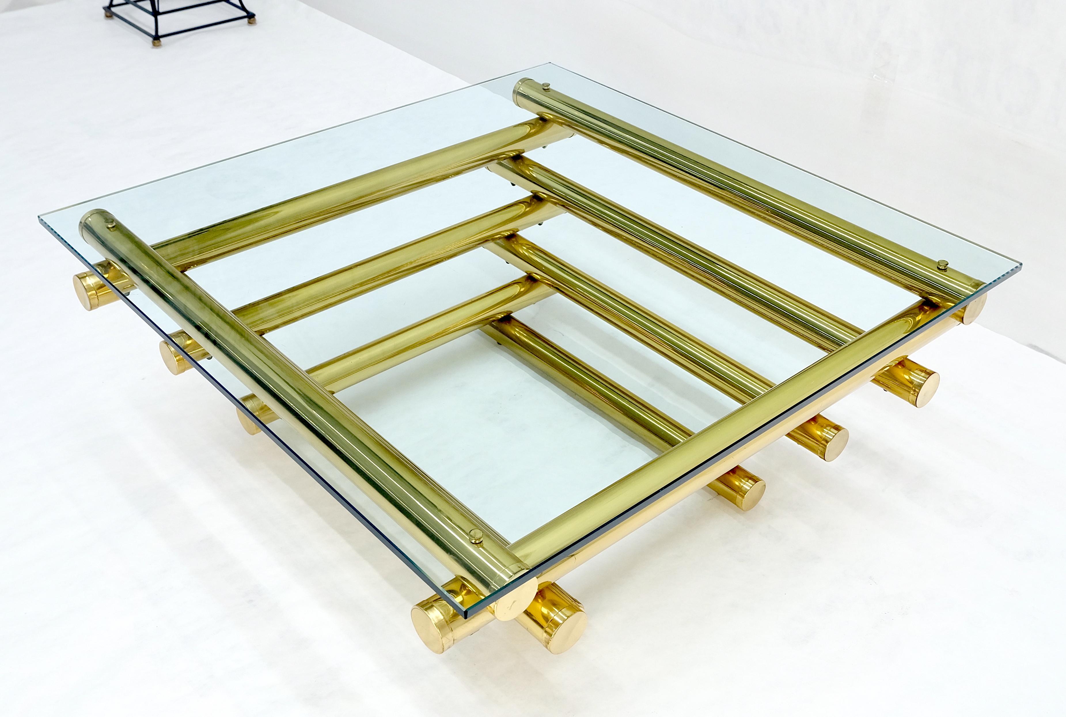 Massivem Messing Rohr Segment Pyramide Form Basis 36