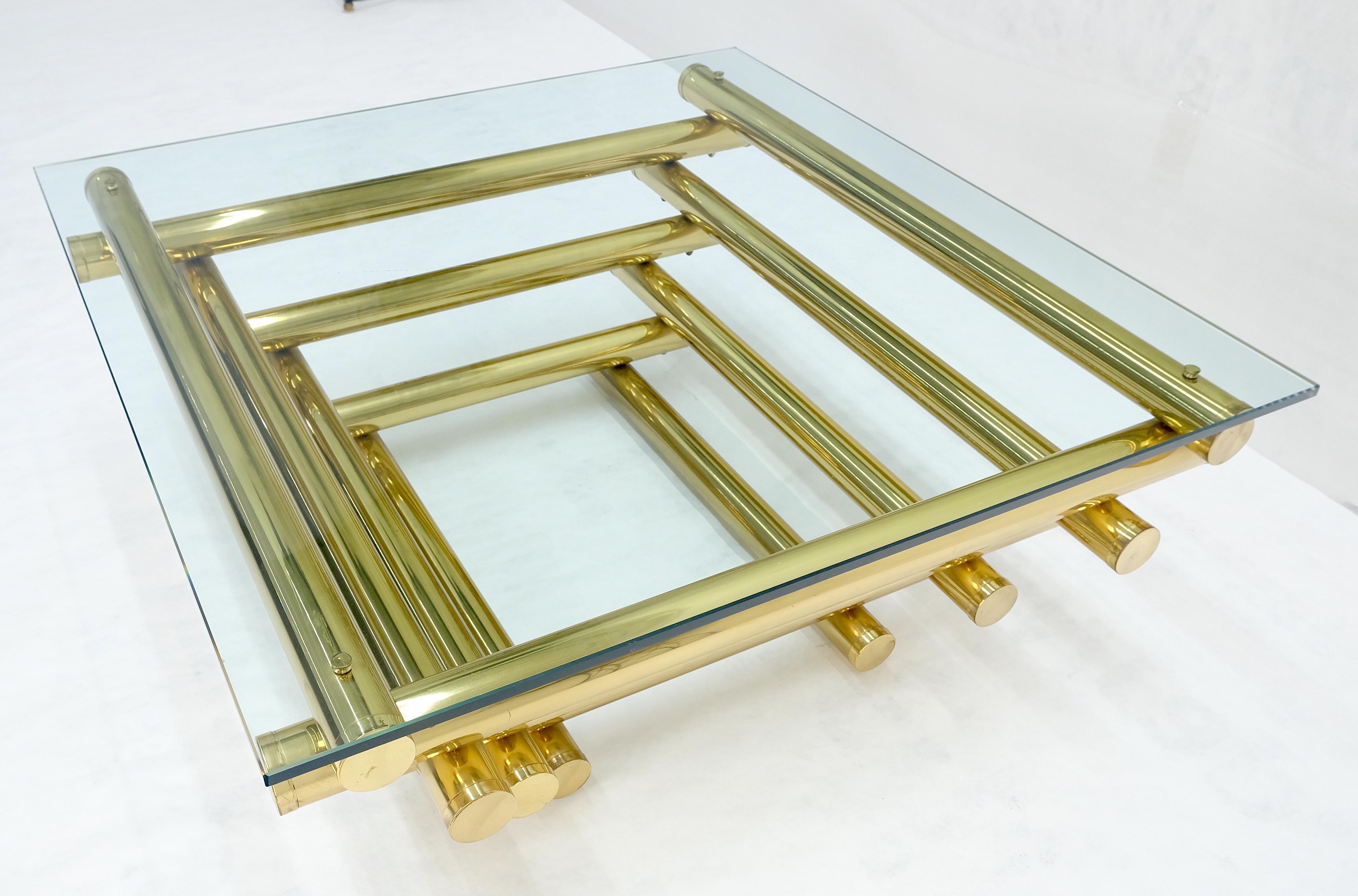 Massivem Messing Rohr Segment Pyramide Form Basis 36