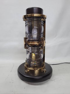 Solid Brass Twin Lens Ship's Beacon Light