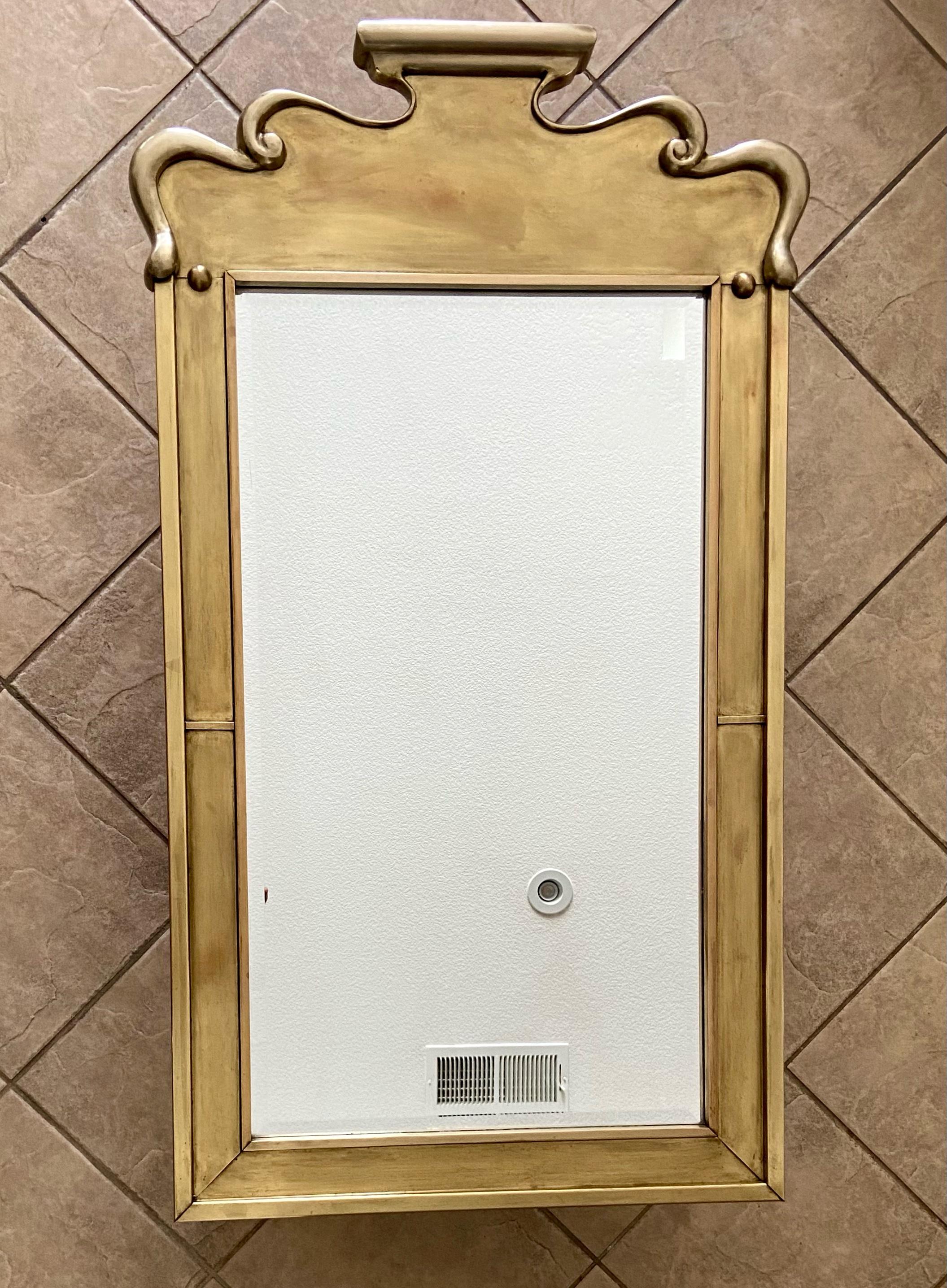 Solid Brass Wall Mirror by Chapman 11
