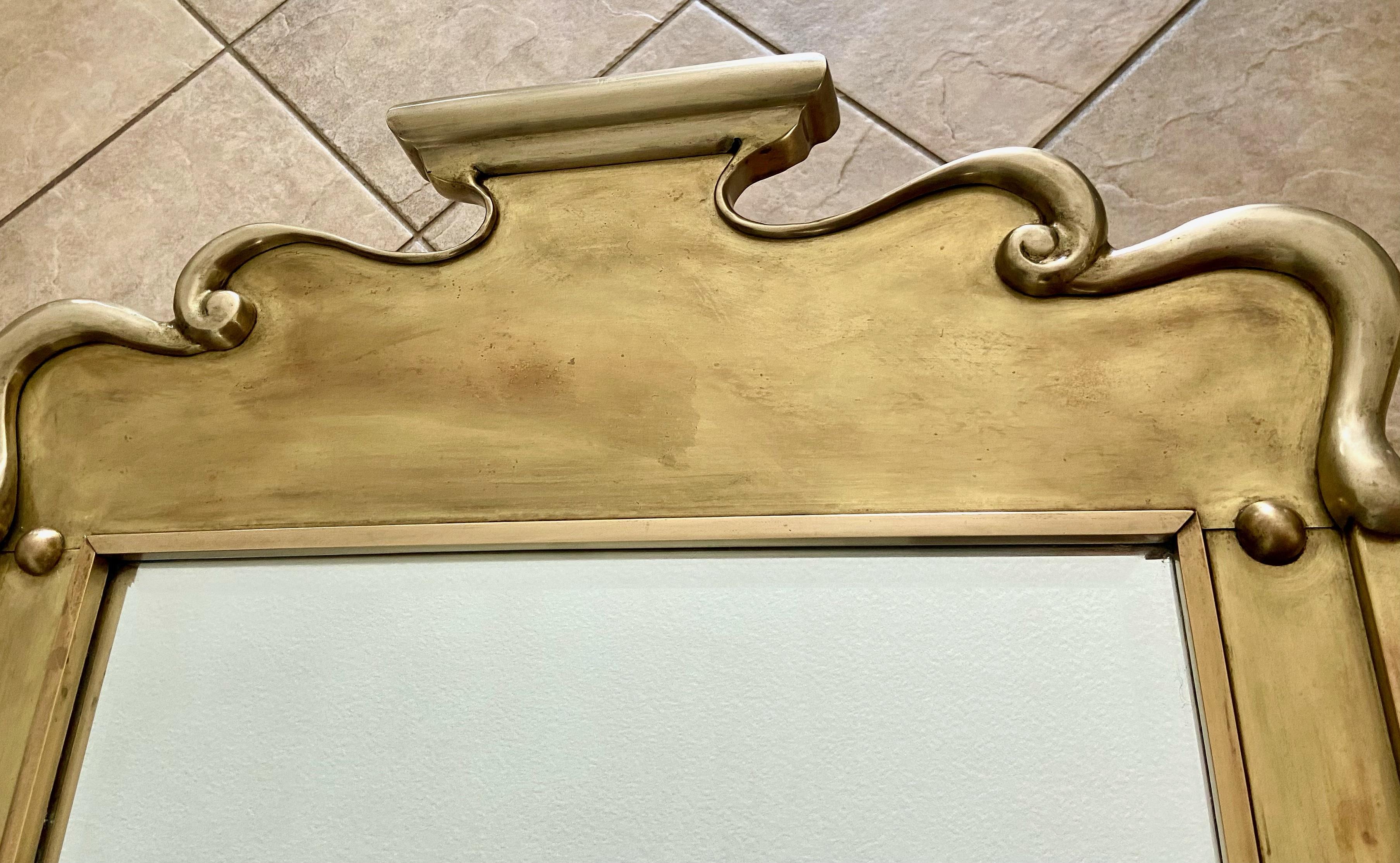 Solid Brass Wall Mirror by Chapman 3