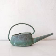Solid Brass Watering Can Signed