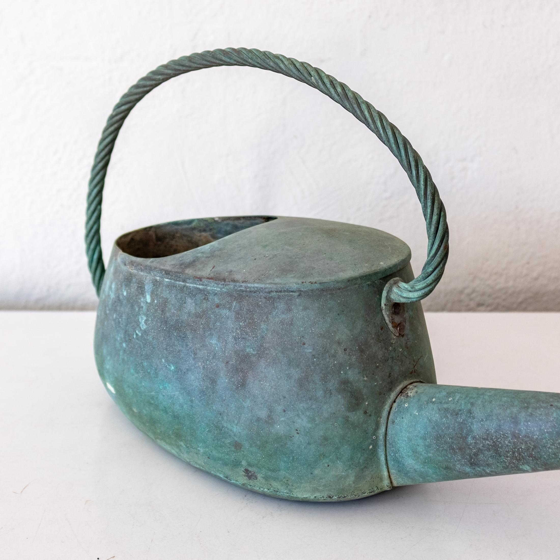 Bauhaus Solid Brass Watering Can Signed For Sale