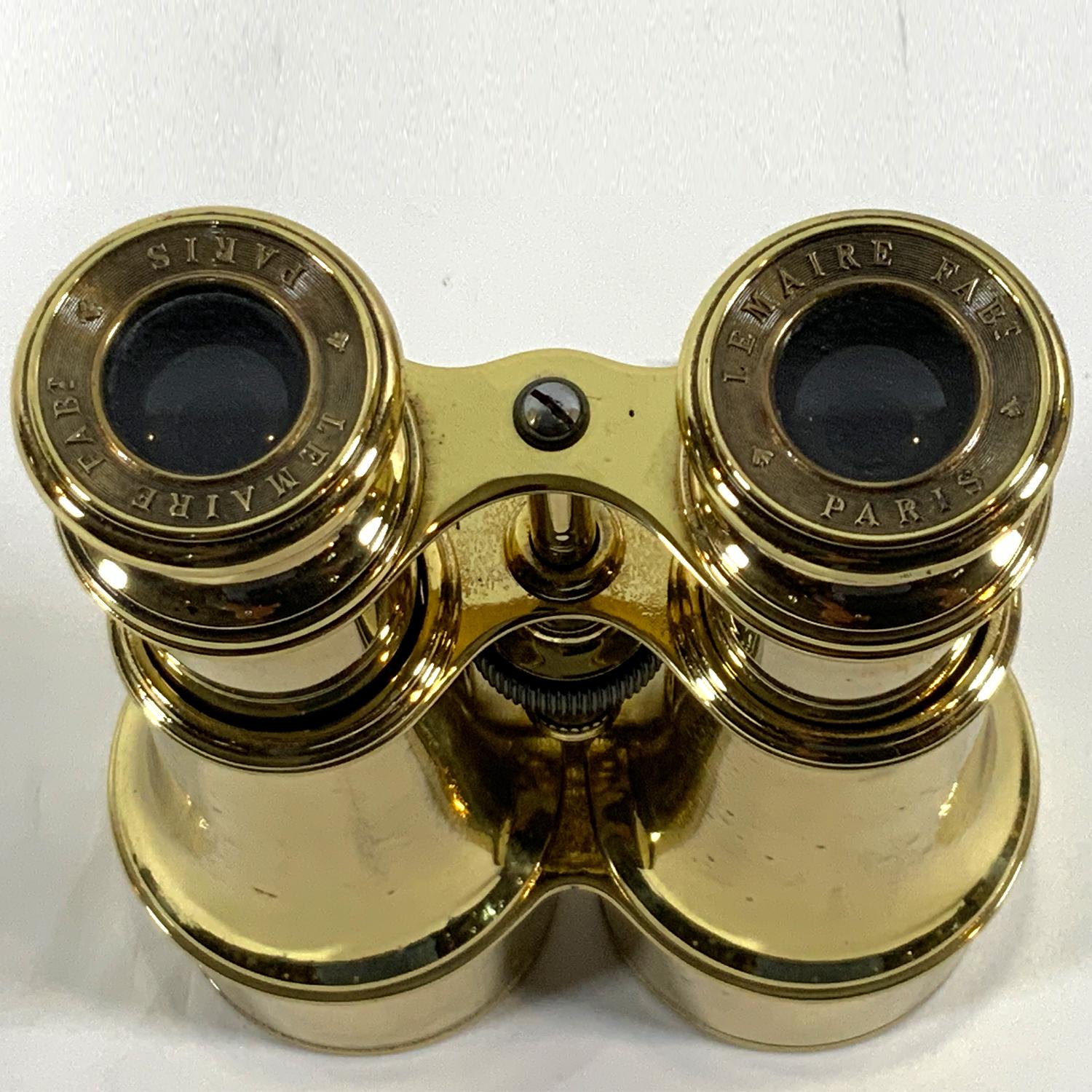 Lacquered Solid Brass Yachting Binoculars, Circa 1890 For Sale
