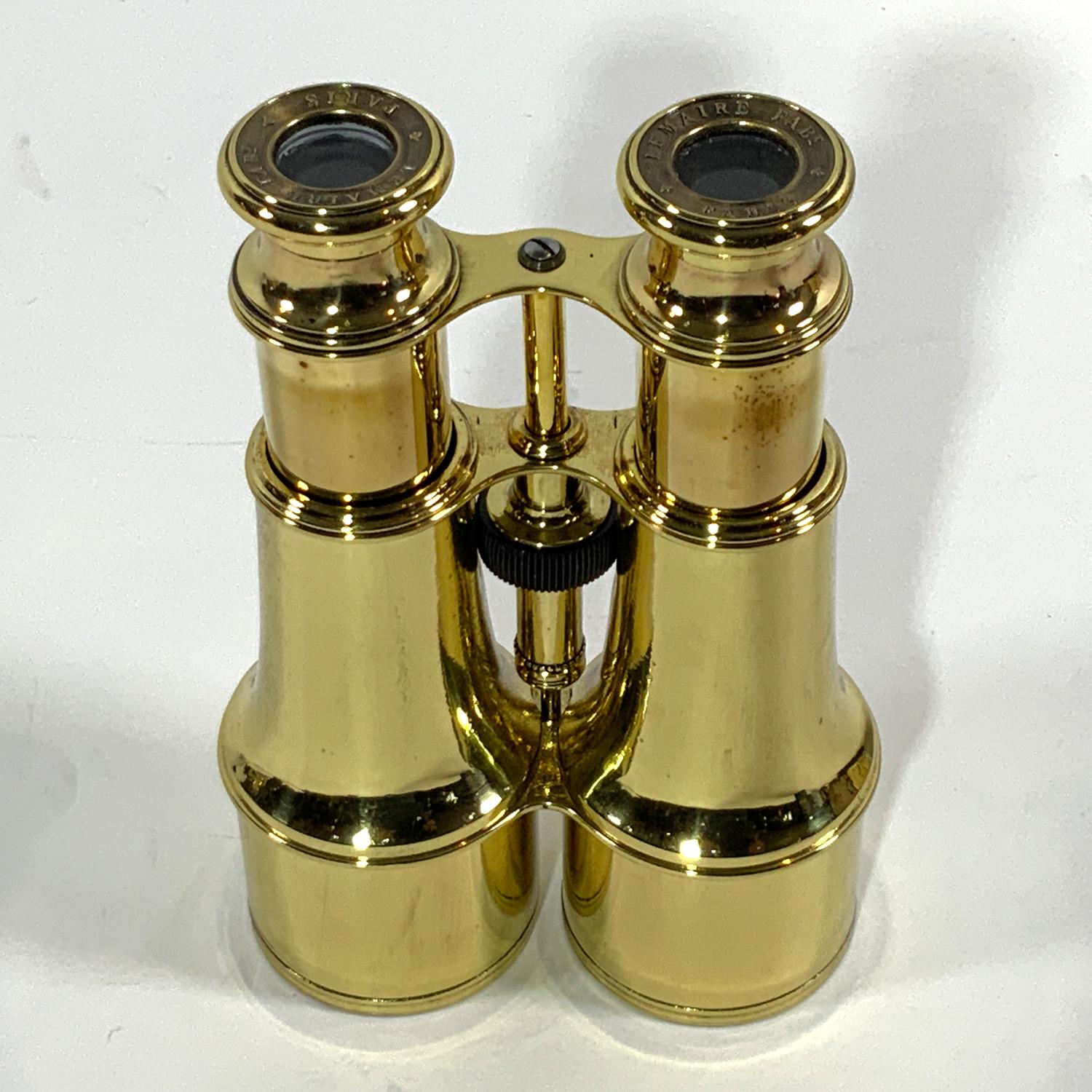 Solid Brass Yachting Binoculars, Circa 1890 In Good Condition For Sale In Norwell, MA