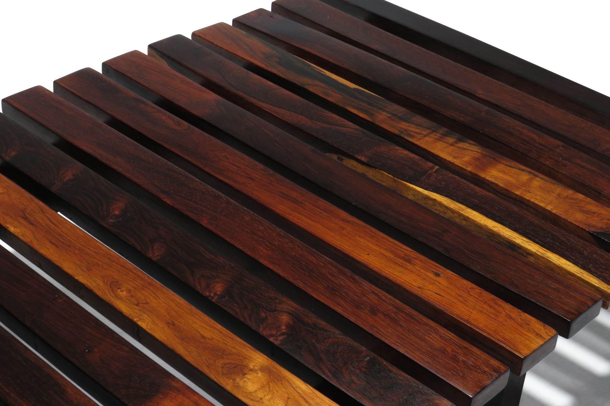 Solid Brazilian Rosewood Bench / Coffee Table For Sale 4