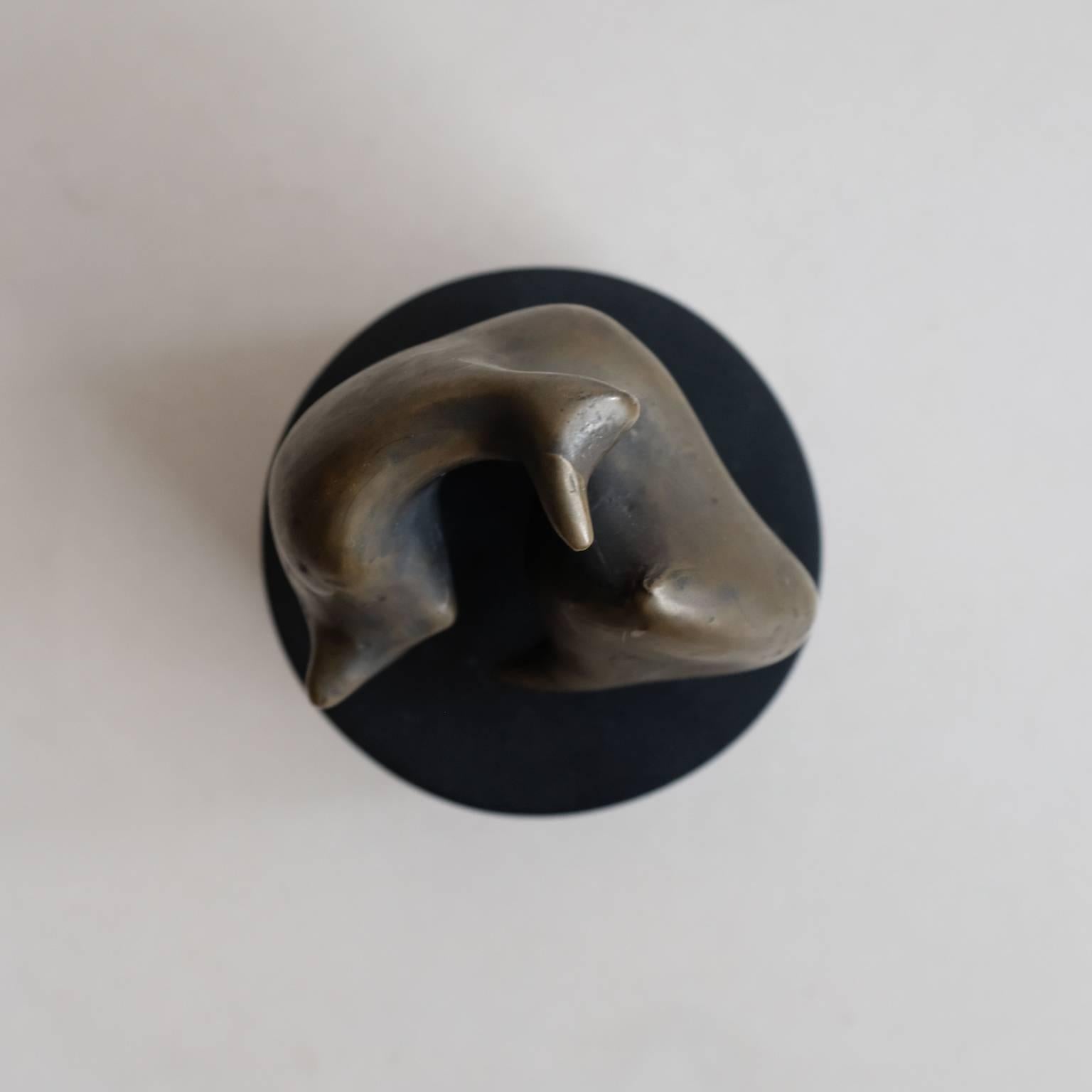 Solid Bronze Abstract Sculpture by Eli Karpel 2