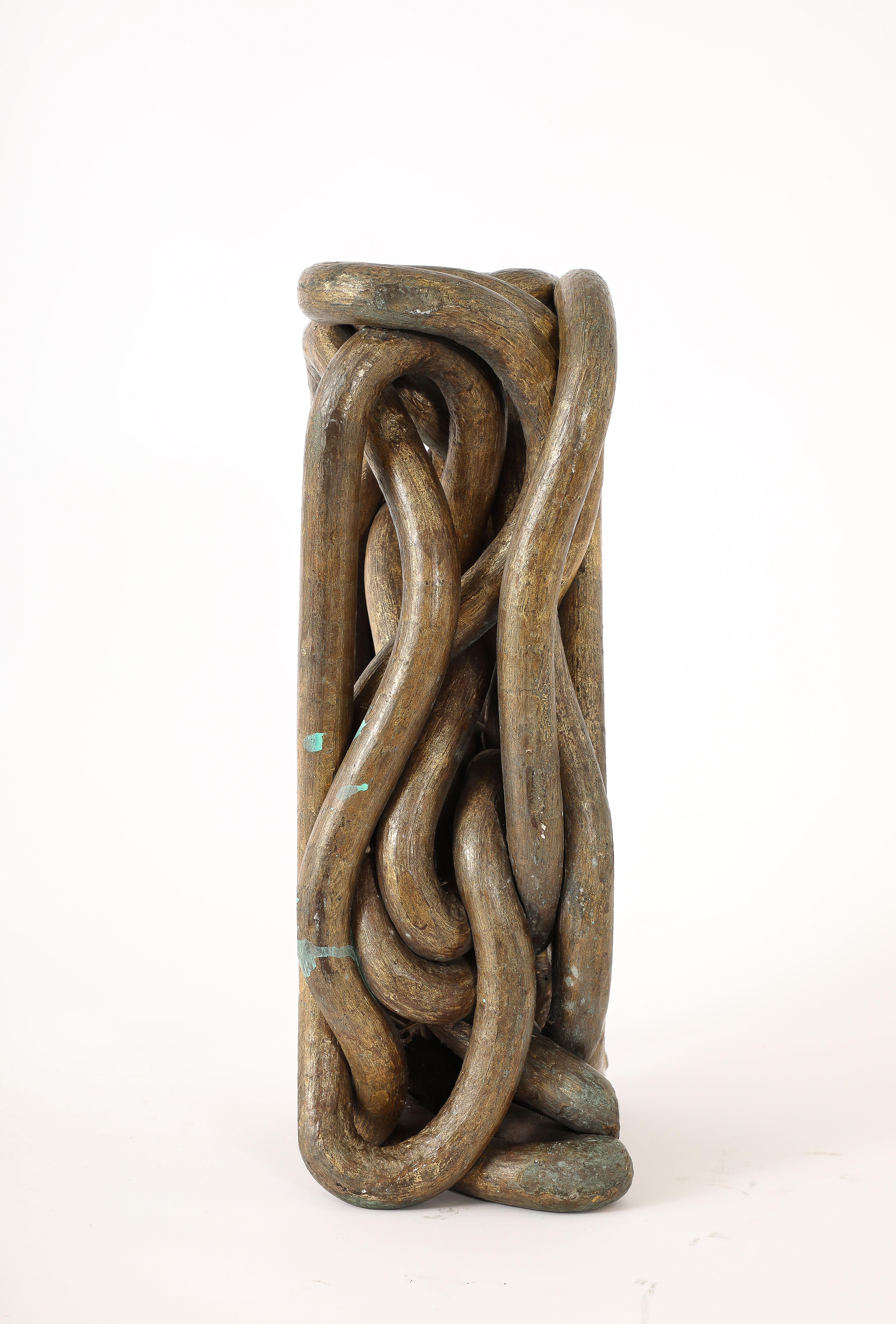 20th Century Solid Bronze Abstract Sculpture, USA 1960's For Sale