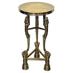 Solid Bronze Athenian Form Side Table- 20th Century After Antique