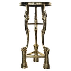 Solid Bronze Athenian Form Side Table- 20th Century After Antique