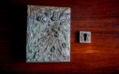 Solid bronze brutalist Door Knob Pull Germany 1960s