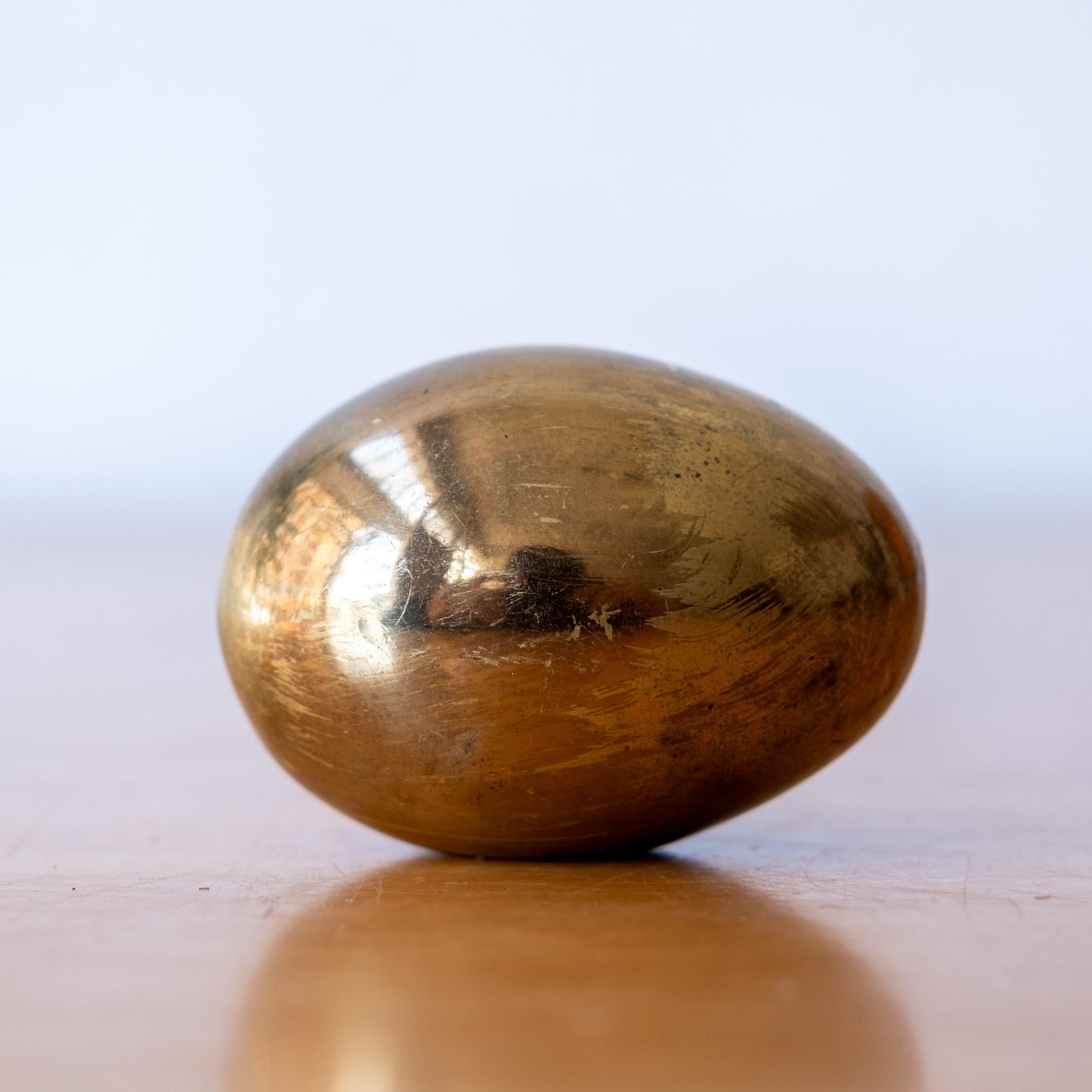 Mid-Century Modern Solid Bronze Carl Auböck Egg Paperweight Austria For Sale