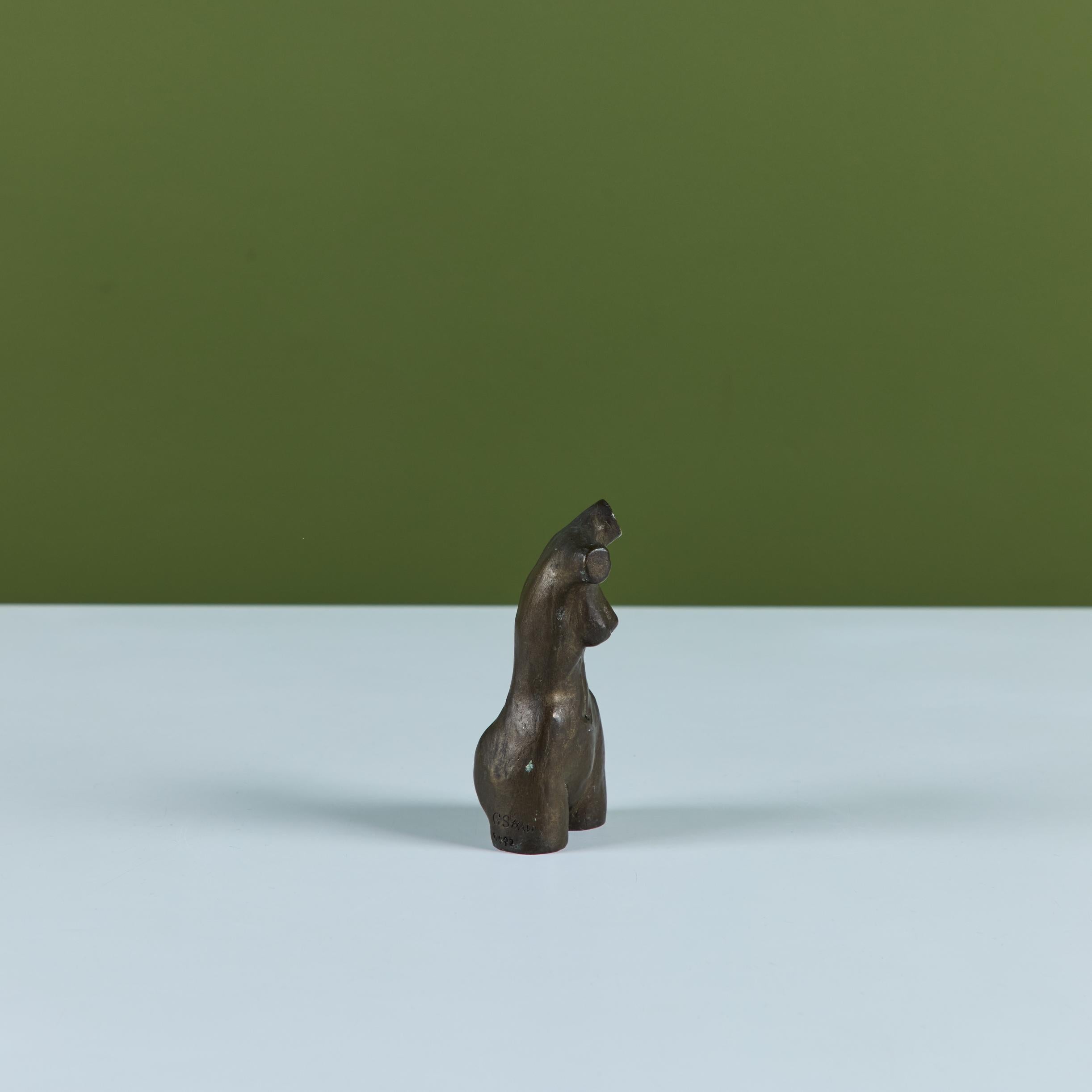 XX secolo Torso femminile in bronzo massiccio in vendita