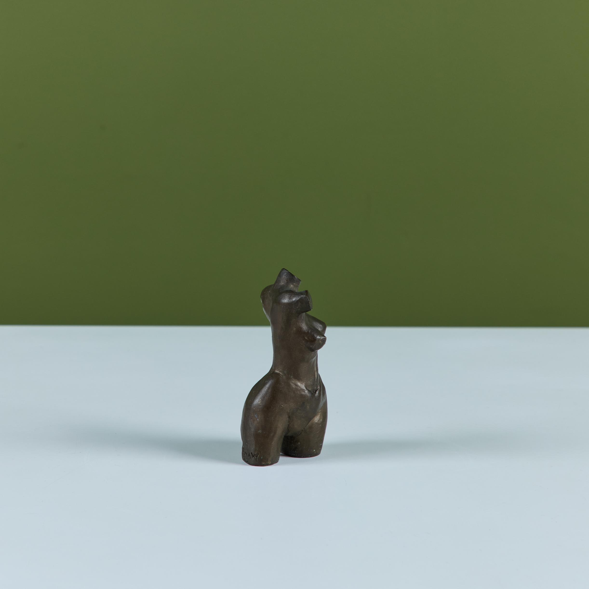 XX secolo Torso femminile in bronzo massiccio II in vendita