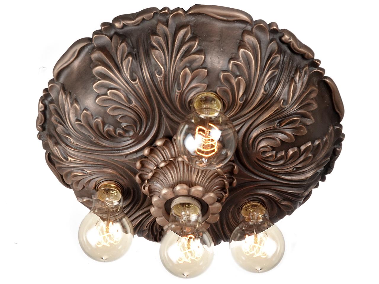 American Solid Bronze Four-Bulb Theater Light