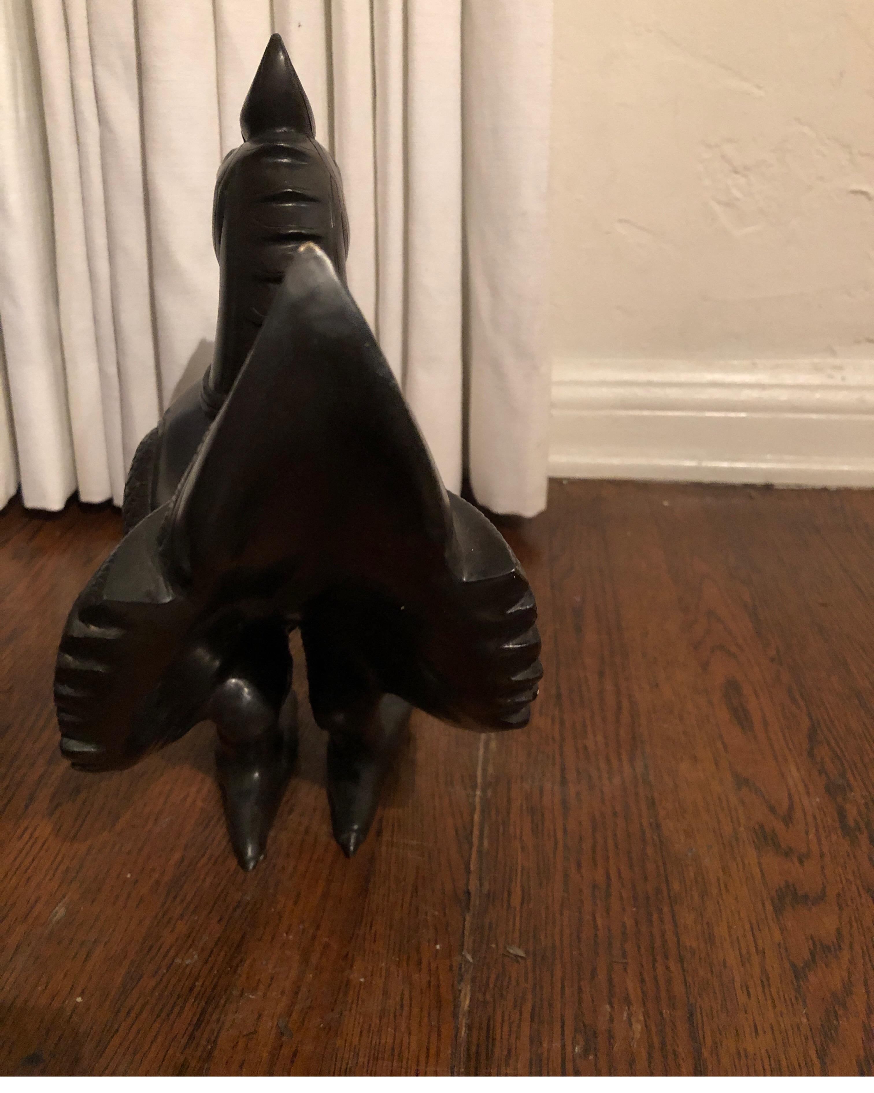 20th Century Solid Bronze Duck Figurine For Sale