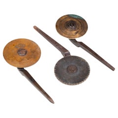 Solid Bronze Hand Embossing Book Tools c.1860-1920