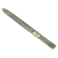 Brieföffner aus massiver Bronze von Gab Sweden, Attr zu Jacob Ängman