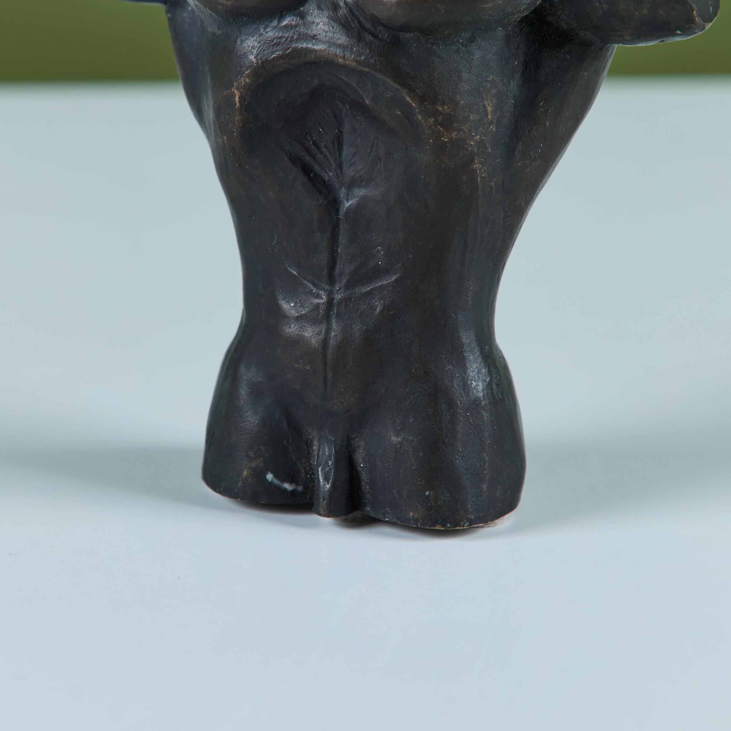 Torso maschile in bronzo massiccio in vendita 5